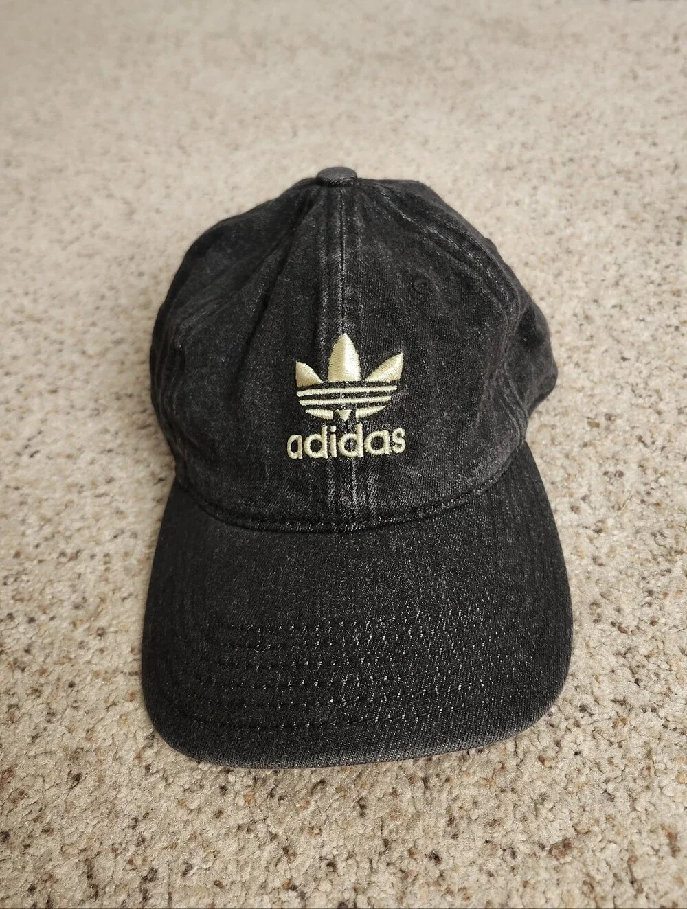 Adidas Dark Gray Hat with Gold Logo